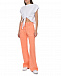 Оранжевые брюки с накладными карманами MSGM | Фото 2