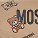 Бежевый зонт с принтом &quot;медвежата&quot;, 30 см Moschino | Фото 6