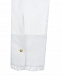 Белая рубашка с воротником-стойкой Dal Lago | Фото 5