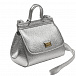 Серебристая сумка, 17x12x7 см Dolce&Gabbana | Фото 2