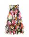 Платье из шелка с цветочным принтом Dolce&Gabbana | Фото 1