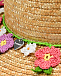 Соломенная шляпа с цветочным декором Il Trenino | Фото 3