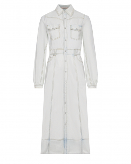 Джинсовое платье с накладными карманами Dorothee Schumacher Голубой, арт. 945104 826 | Фото 1