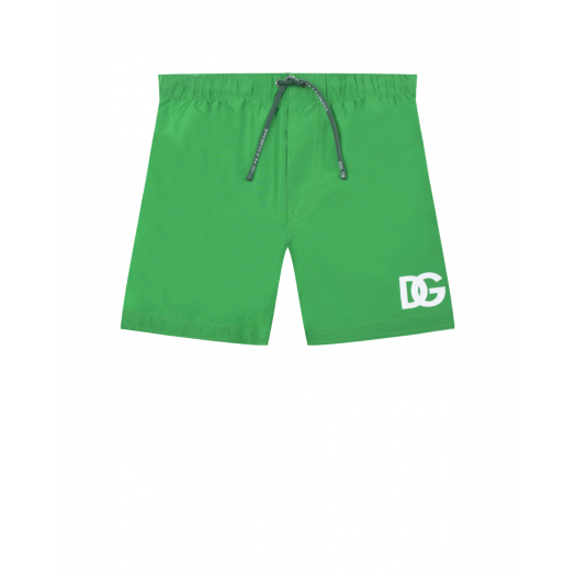 Зеленые шорты для плавания Dolce&Gabbana | Фото 1