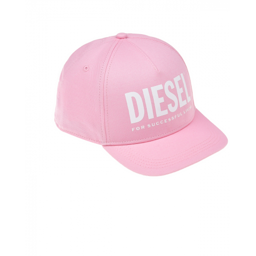 Розовая бейсболка с лого Diesel | Фото 1