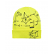 Желтая шапка с принтом &quot;геометрия&quot; Il Trenino | Фото 1