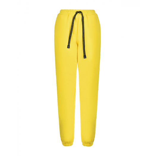 Желтые трикотажные брюки Dan Maralex | Фото 1