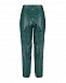 Зеленые брюки из эко-кожи  | Фото 3