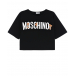 Черная футболка с логотипом и медвежатами Moschino | Фото 1