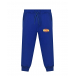 Синие спортивные брюки с логотипом MSGM | Фото 1