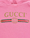 Розовая толстовка-худи с логотипом GUCCI | Фото 3