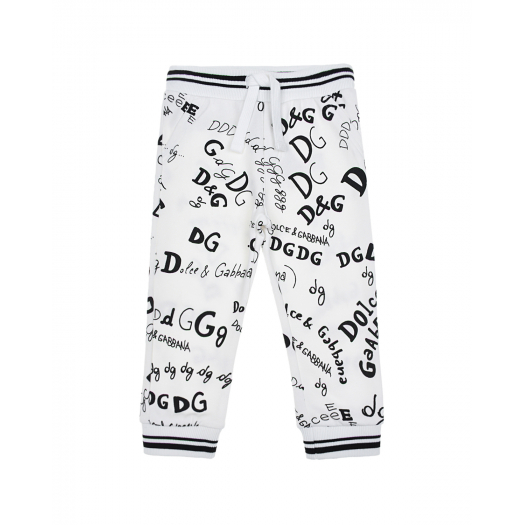 Спортивные брюки со сплошным принтом D&G Dolce&Gabbana | Фото 1