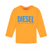 Желтая толстовка с голубым лого Diesel | Фото 1