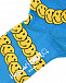 Синие носки с принтом &quot;смайлы&quot; Happy Socks | Фото 2