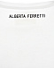 Белая футболка с принтом its a wonderful day Alberta Ferretti | Фото 4