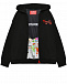 Куртка спортивная с логотипом на груди, черная SprayGround | Фото 2