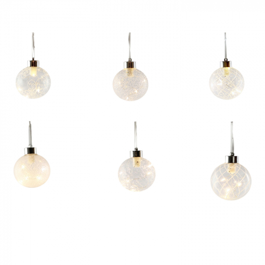 Набор елочных шаров LED 8 см, 12 штук Peha Magic | Фото 1