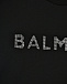 Футболка с лого из стразов, черная Balmain | Фото 3