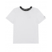 Белая футболка с лого на горловине Calvin Klein | Фото 1