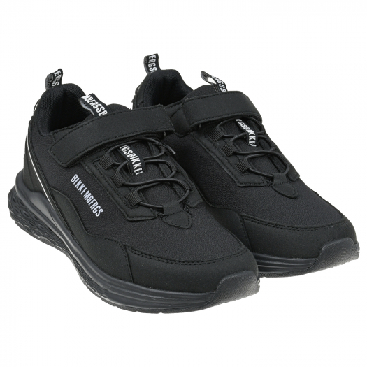 Черные кроссовки с эластичной шнуровкой и липучкой Bikkembergs | Фото 1