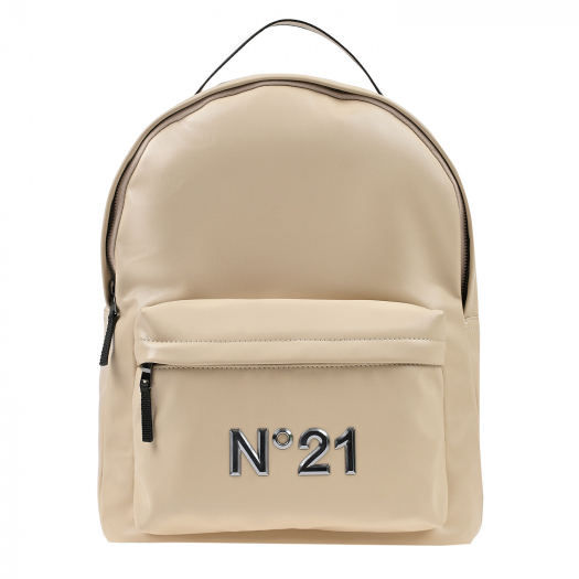 Бежевый рюкзак с лого, 39x28x14 см No. 21 | Фото 1