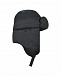 Черная шапка-ушанка Emporio Armani | Фото 3