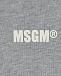 Серая толстовка-худи с белым лого MSGM | Фото 3