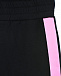 Черные спортивные брюки с розовыми лампасами Stella McCartney | Фото 3