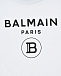 Белая футболка с черным логотипом Balmain | Фото 3