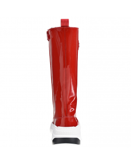 Красные лакированные сапоги Dolce&Gabbana Красный, арт. D11067 AO554 87124 | Фото 2