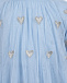 Голубое платье с вышивкой &quot;сердечки&quot; Stella McCartney | Фото 3