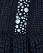 Темно-синяя шапка с полосками из страз Joli Bebe | Фото 3