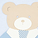 Голубое одеяло с аппликацией &quot;медвежонок&quot;, 79x72 см Story Loris | Фото 3
