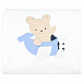 Белое одеяло с аппликацией &quot;медвежонок&quot;, 81x72 см Story Loris | Фото 2