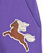 Фиолетовые брюки с принтом &quot;лошадь&quot;  | Фото 3