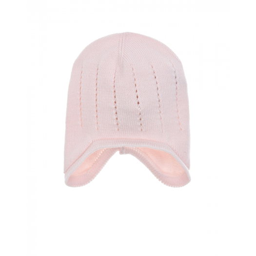 Розовая шапка фигурной вязки Regina | Фото 1