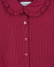 Бордовая блуза в мелкую клетку Paade Mode | Фото 3
