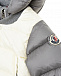 Белый пуховый комбинезон с контрастными деталями Moncler | Фото 4