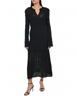Черное приталенное платье Dorothee Schumacher Черный, арт. 916301 999 | Фото 2