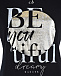 Черная футболка с надписью &quot;Beautiful&quot; Deha | Фото 3