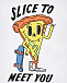 Белая толстовка с принтом &quot;Slice to meet you&quot; Stella McCartney | Фото 3