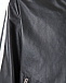 Куртка-бомбер из кожи с контрастной отделкой  | Фото 3