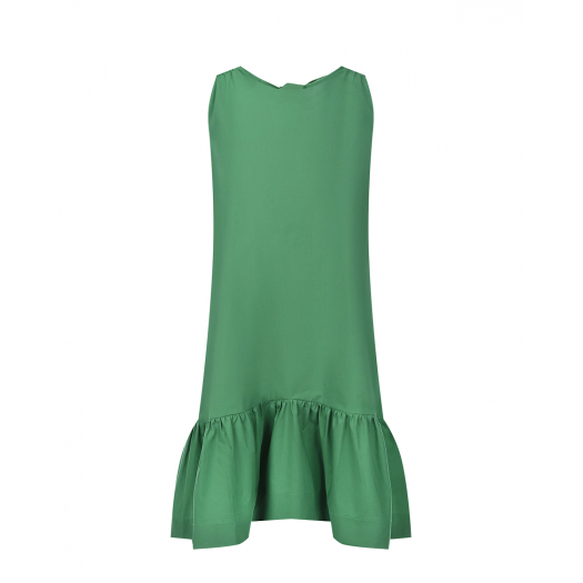 Зеленое платье с бантами на спинке Attesa | Фото 1