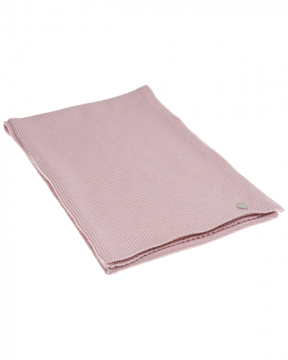 Розовый шарф из шерсти, 155х25 см Il Trenino | Фото 1