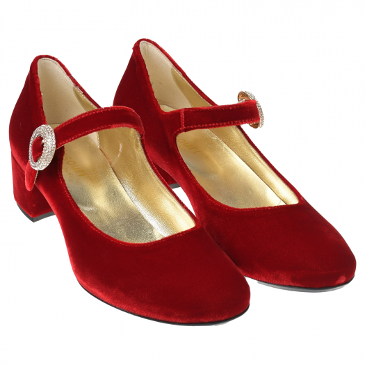 Красные бархатные туфли Missouri | Фото 1