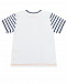 Белая футболка с принтом &quot;Подводные лодки, рыбы и осьминоги&quot; Sanetta Kidswear | Фото 2