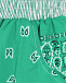 Бело-зеленые шорты в стиле patchwork Forte dei Marmi Couture | Фото 7