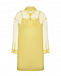 Прозрачное платье-рубашка желтого цвета No. 21 | Фото 2
