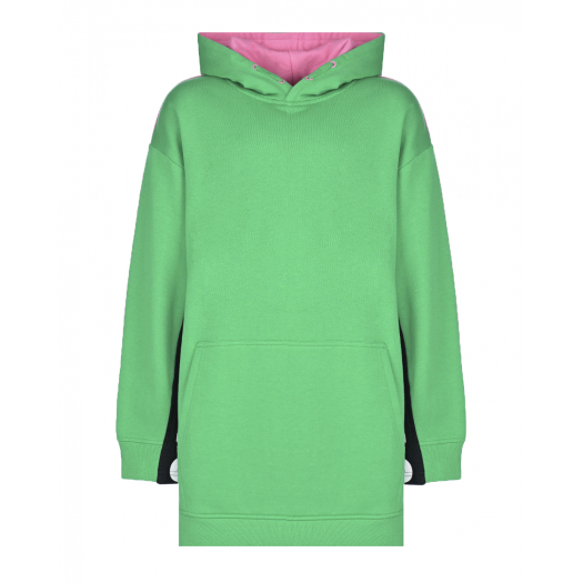 Розово-зеленое платье-худи Stella McCartney | Фото 1