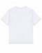 Белая футболка с вышивкой &quot;лого с клубникой&quot; Moschino | Фото 2